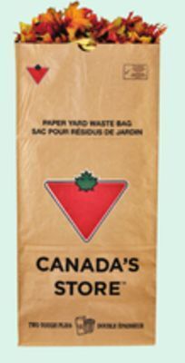 Canadian Tire Yard waste 2-ply paper bags, 20-pack offer