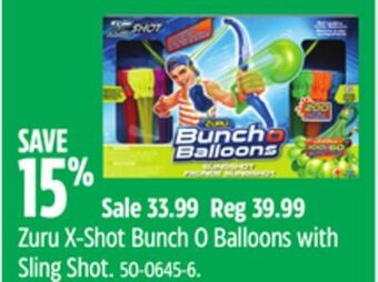 Canadian Tire Zuru x-shot bunch o balloons with sling shot offer