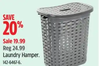 Canadian Tire Sterilite laundry hamper offer