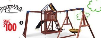 Canadian Tire Sportspower grand mesa wooden swing play centre offer