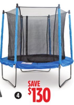 Canadian Tire Trampoline and safety enclosure combo offer