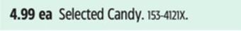 Canadian Tire Selected candy offer