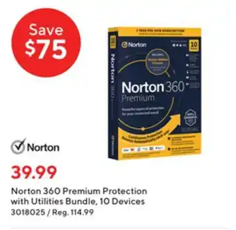 Staples Norton 360 premium protection with utilities bundle, 10 devices offer