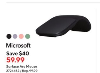 Staples Microsoft surface arc mouse offer