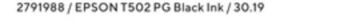 Staples Epson t502 pg black ink offer