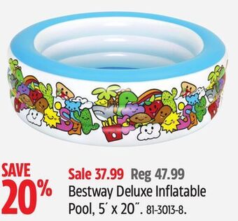 Canadian Tire Bestway deluxe inflatable pool, 5´ x 20˝ offer