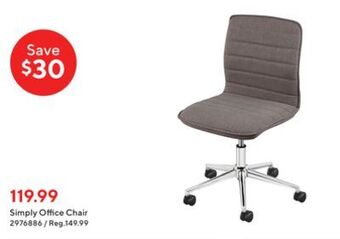 Staples Simply office chair offer