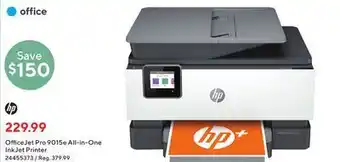Staples Hp officejet pro 9015e all-in-one inkjet printer offer