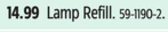 Canadian Tire Off! lamp refill offer