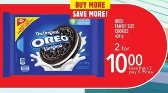 Metro Oreo family size cookies offer