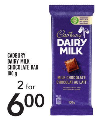 Metro Cadbury dairy milk chocolate bar offer