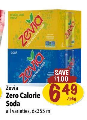 Farm Boy Zevia zero calorie soda offer