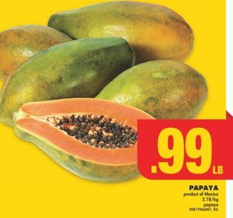 No Frills Papaya offer