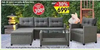 Sushi Shop 4pcs deluxe rattan leisure set offer