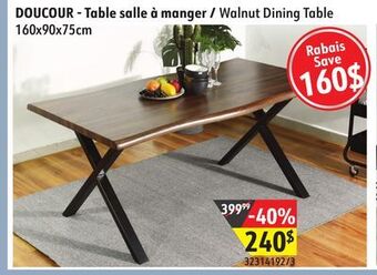 Sushi Shop Walnut dining table offer