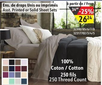 Sushi Shop Asst. printed or solid sheet sets offer