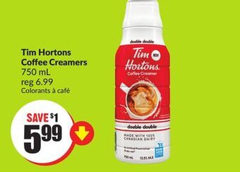 Chalo FreshCo Tim hortons coffee creamers 750 ml offer