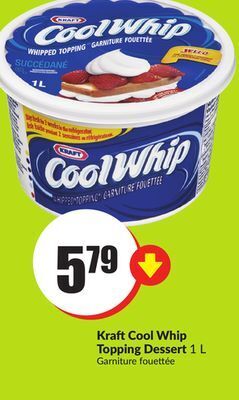 Chalo FreshCo Kraft cool whip topping dessert 1 l offer