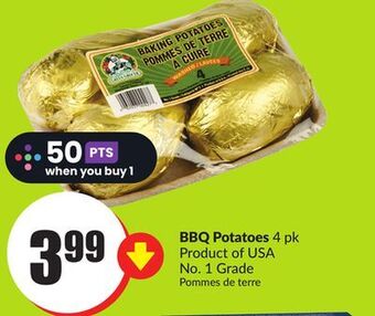 Chalo FreshCo Bbq potatoes 4 pk product of usa no. 1 grade offer