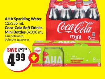 Chalo FreshCo Aha sparkling water 12x355 ml coca-cola soft drinks mini bottles 8x300 ml offer