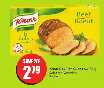 Chalo FreshCo Knorr bouillon cubes 63-72 g selected varieties offer