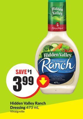 Chalo FreshCo Hidden valley ranch dressing 473 ml offer