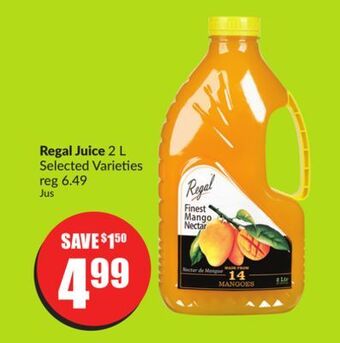 Chalo FreshCo Regal juice 2 l selected varieties offer