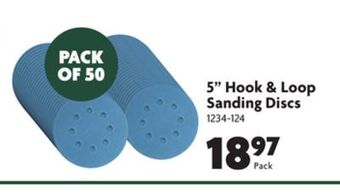 Home Hardware 5 hook & loop sanding discs offer