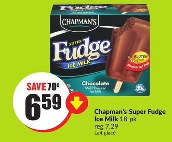 Chalo FreshCo Chapman's super fudge ice milk 18 pk offer