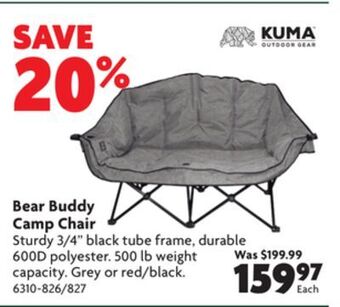 Home Hardware Bear buddy camp chair offer