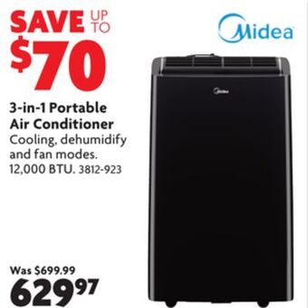 Home Hardware 3-in-1 portable air conditioner offer