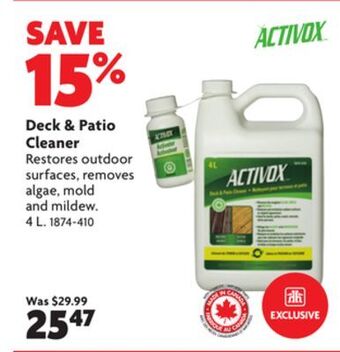 Home Hardware Deck & patio cleaner offer