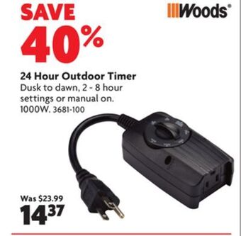 Home Hardware 24 hour outdoor timer offer