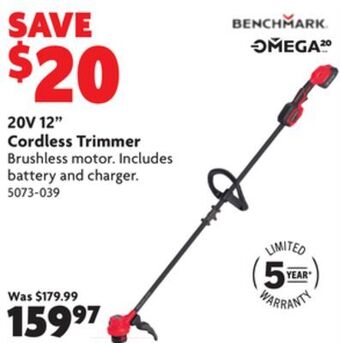 Home Hardware 20v 12 cordless trimmer offer