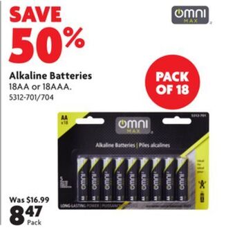 Home Hardware Alkaline batteries offer