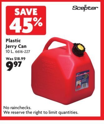 Home Hardware Plastic jerry can offer