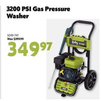 Home Hardware 3200 psi gas pressure washer offer
