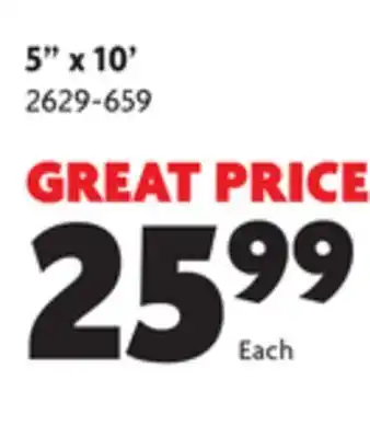 Home Hardware 5 x 10' k style white aluminum eavestrough offer