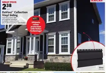 Home Hardware Davinci™ collection vinyl siding offer