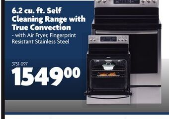 Home Hardware 6.2 cu. ft. self cleaning range with true convection offer