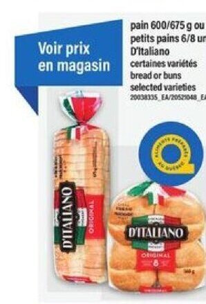 Maxi bread or buns offer
