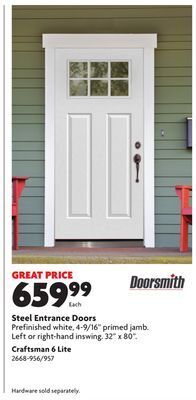Home Hardware Steel entrance doors offer