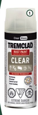 Home Hardware Rust spray paint - gloss clear, 340 g offer