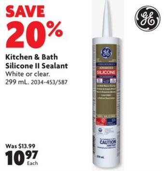 Home Hardware Kitchen & bath silicone sealant offer
