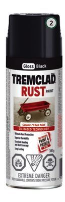 Home Hardware Rust spray paint - gloss black , 340 g offer