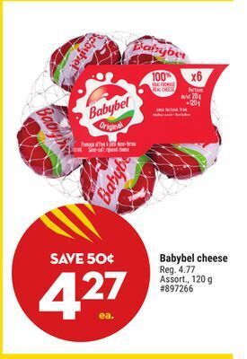 Giant Tiger Babybel cheese offer