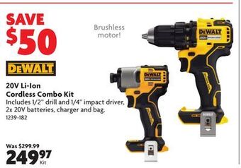 Home Hardware 20v li-ion cordless combo kit offer
