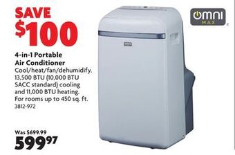 Home Hardware 4-in-1 portable air conditioner offer