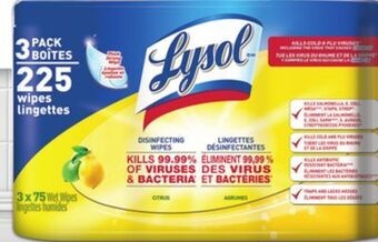 Giant Tiger Lysol disinfecting wipes offer