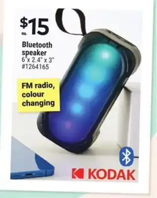 Giant Tiger Kodak bluetooth speaker offer